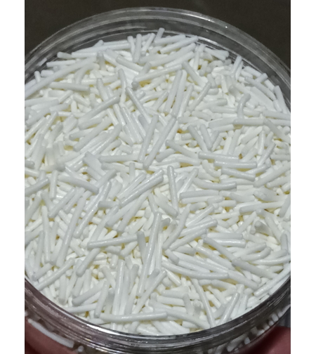 סוכריות קונפטי צבע לבן 200 גרם 