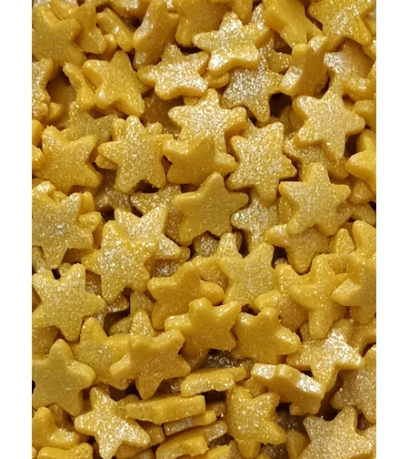 סוכריות כוכבים בצבע זהב