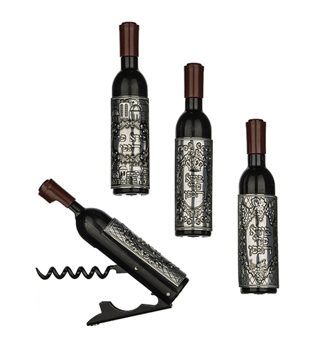 פותחן צורת בקבוק יין ומגנט עם פלקטה 11.5 ס