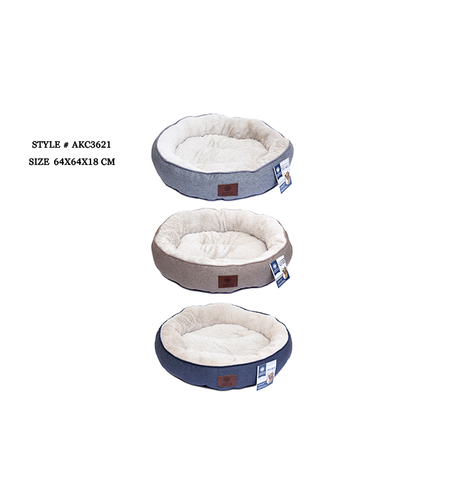 מיטה לכלב בינוני עגולה דגם פרוותי