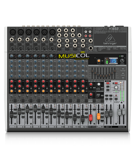 מיקסר 14 ערוצים עם אפקט לשירה BEHRINGER XENYX X1832USB 