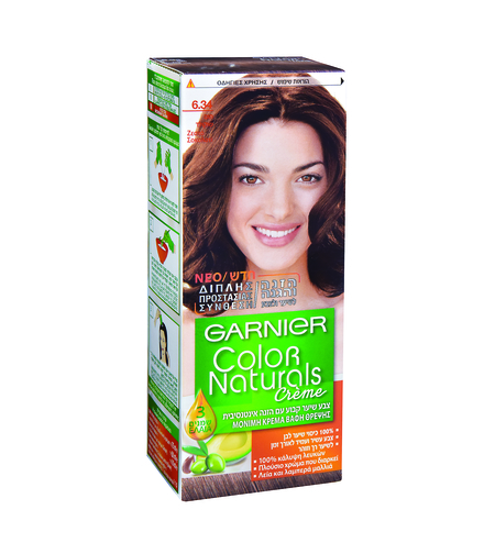 צבע לשיער קולור נטורלס גוון 6.34 חום שוקולד