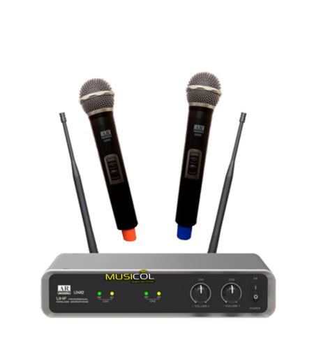 זוג מיקרופונים אלחוטיים ידניים AR-ACOUSTIC UX42 