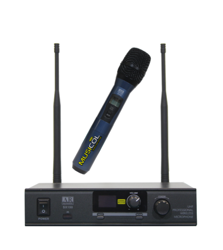 מיקרופון אלחוטי ידני 128 תדרים SX150 תוצרת AR ACOUSTIC