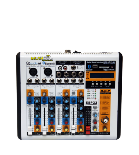 מיקסר 6 כניסות, אפקט ובלוטוס QT-AUDIO ESP22