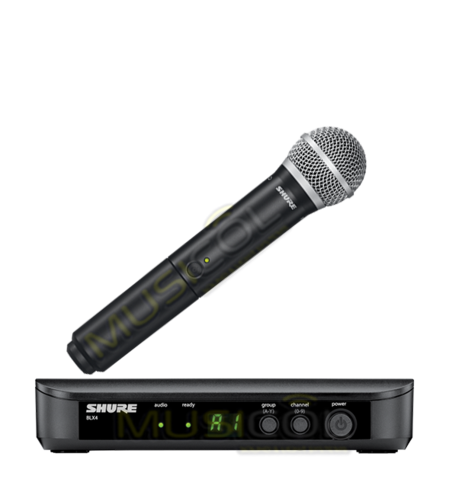 מיקרופון אלחוטי ידני SHURE BLX24E/PG58