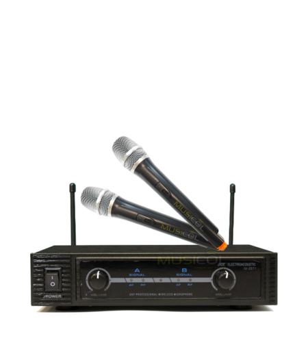 זוג מיקרופונים אלחוטיים ידניים JADE IU-2071-HH