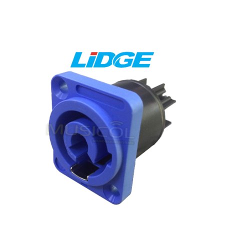 מחבר POWER-CONNECTOR לפנל כחול LIDGE LS-3MPA