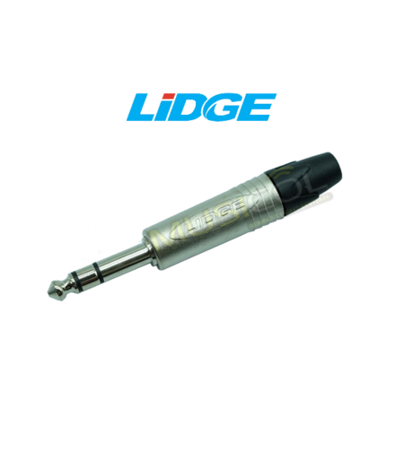 מחבר איכותי PL 6.3MM סטריאו לכבל LIDGE YM202D