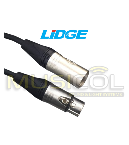 כבל DMX באורך 1 מ' LIDGE YM-381A-1M XLR-XLR