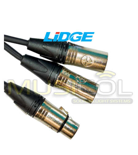 כבל פיצול XLR באורך 30 סמ' LIDGE YM-390E