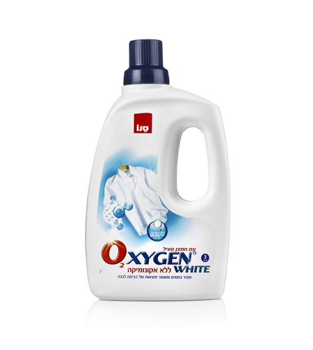 סנו אוקסיג'ן 3 ליטר מסיר כתמים מכביסה לבנה