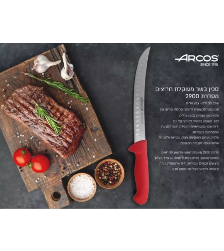 סכין בשר מעוקלת חריצים ARCOS