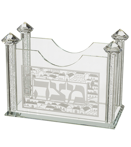 Crystal matzah holder 