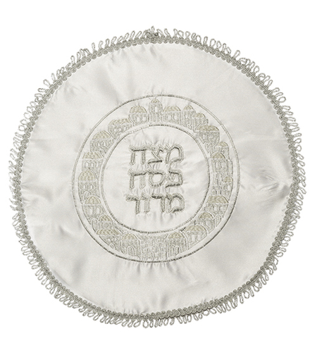 Exquisite white Passover cover made of stone 