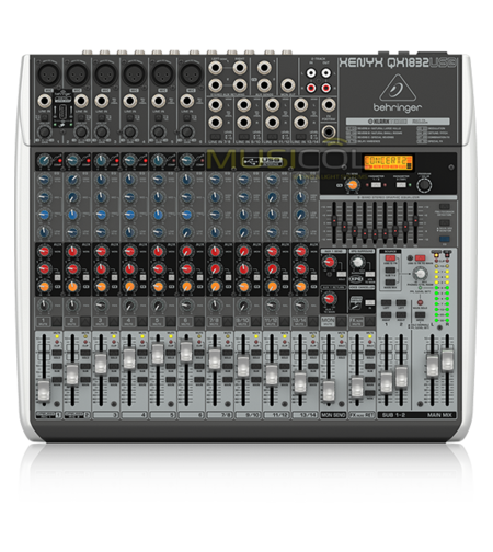 מיקסר 14 כניסות, אפקט, וכרטיס קול QX1832USB