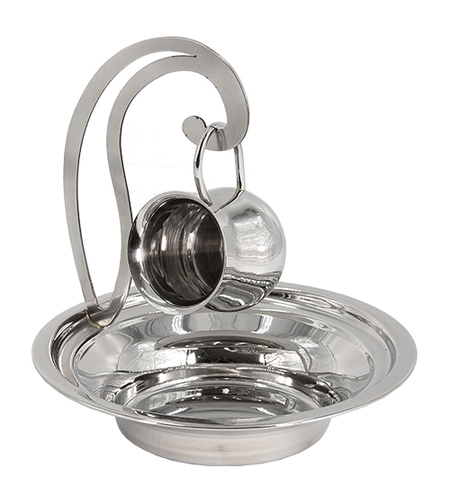 כלי מהודר מנירוסטה למים אחרונים 18 ס