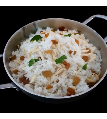 אורז שקדים וצימוקים