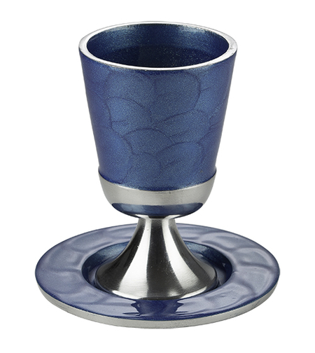 גביע קידוש אלומיניום בלי רגל מהודר עם תחתית 11 ס
