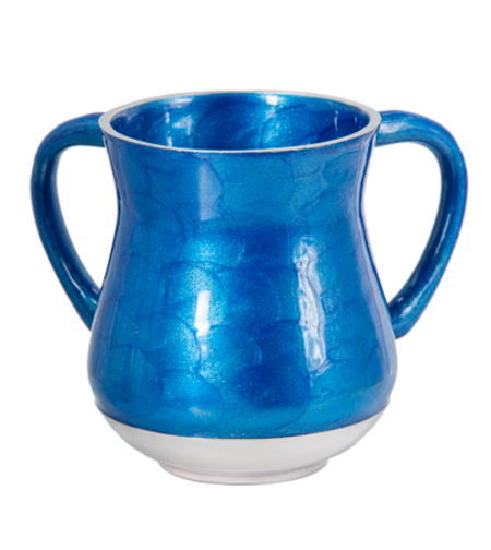 נטלה מהודרת מאלומיניום בגוון כחול עם נצנצים 13 ס