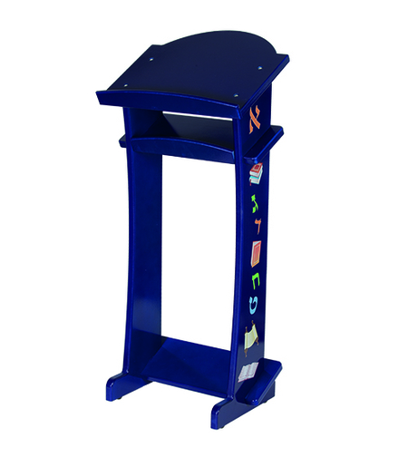 סטנדר עץ כחול לילדים 83x36x30 ס