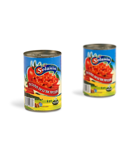 סולניה - עגבניות אורגניות חתוכות