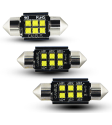 זוג נורות לד לסלון הרכב במידה 41 מ