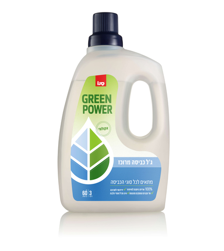 גרין פאוור ג'ל כביסה 3 ליטר