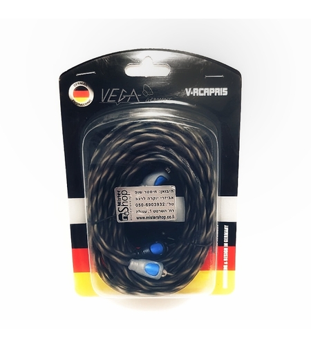 כבל RCA מקצועי באורך של 5 מטרים תוצרת VEGA