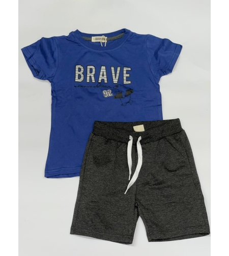 חליפת בנים (2-10) FOCUS כחול\לבן\אפור 