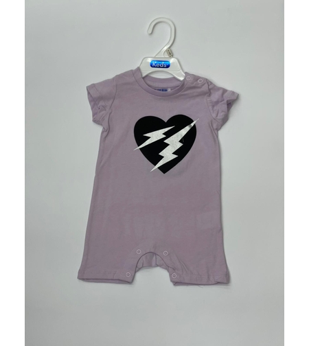 אוברול בייבי בנות 3M-24M סגול\צהוב 