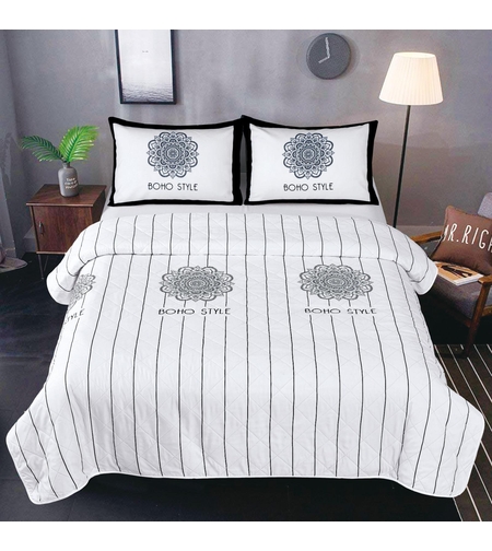 מצעי בוהו סטייל פסים 180/200