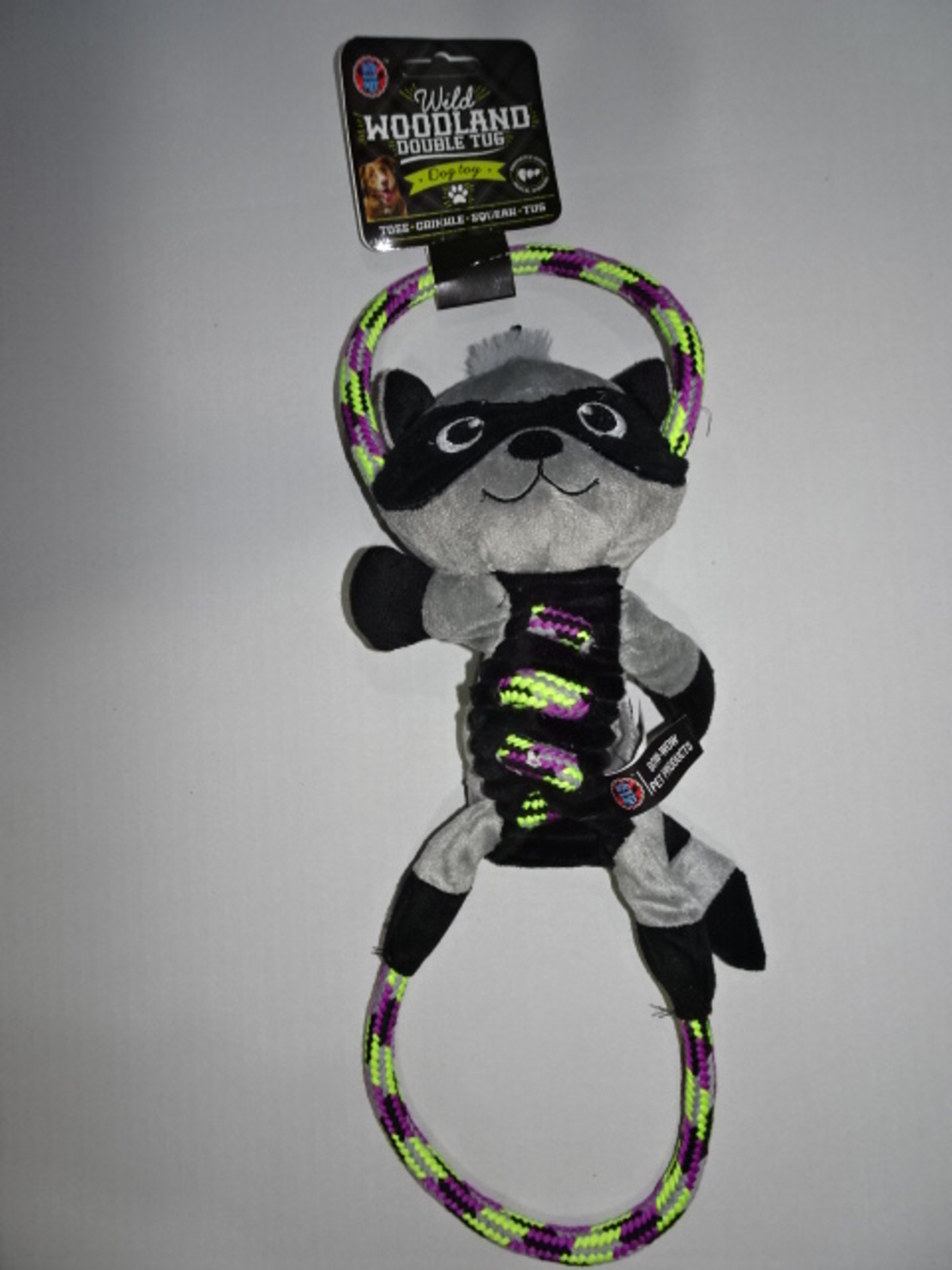 צעצוע לכלב - בובת חיות עם חבל משולב