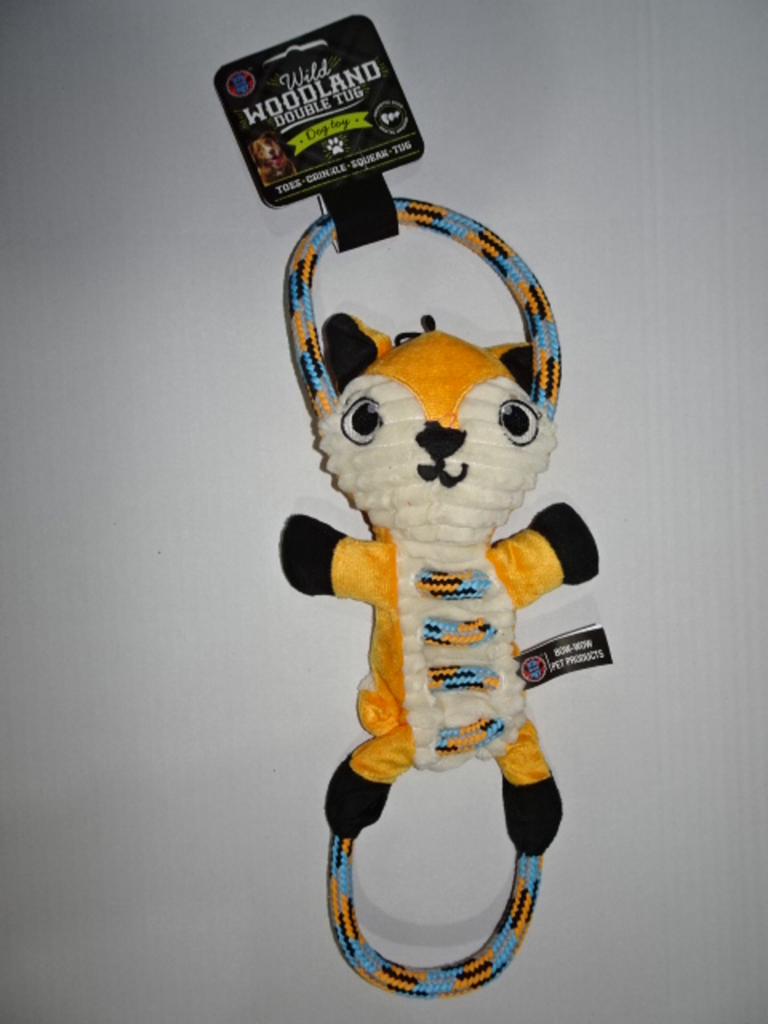 צעצוע לכלב - בובת חיות עם חבל משולב