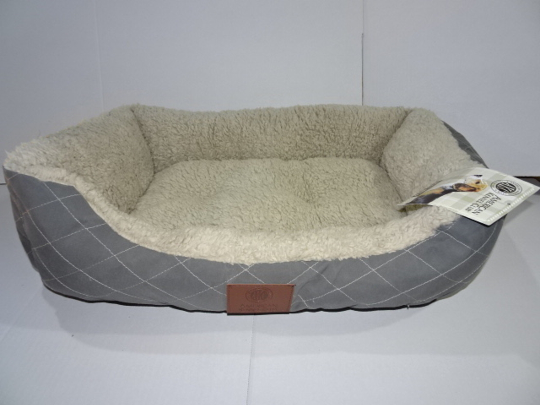 מיטה לכלב בינוני, פרוותית, דוגמת מעויינים  50*70 AKC