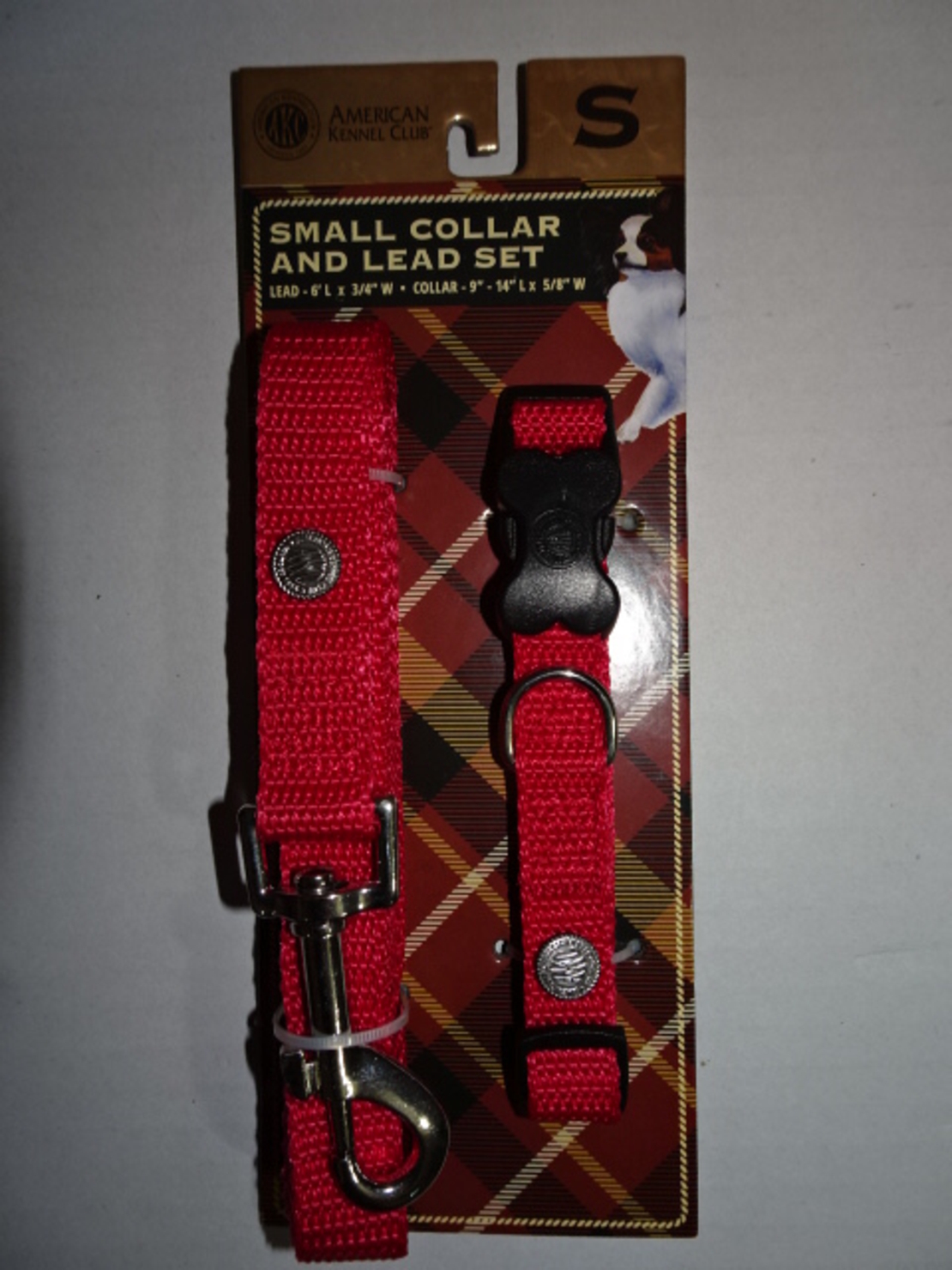 קולר+רצועה לכלב  S