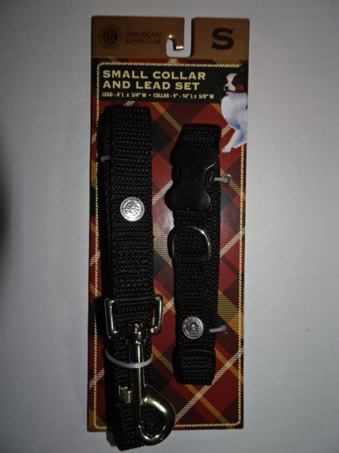 קולר+רצועה לכלב  S