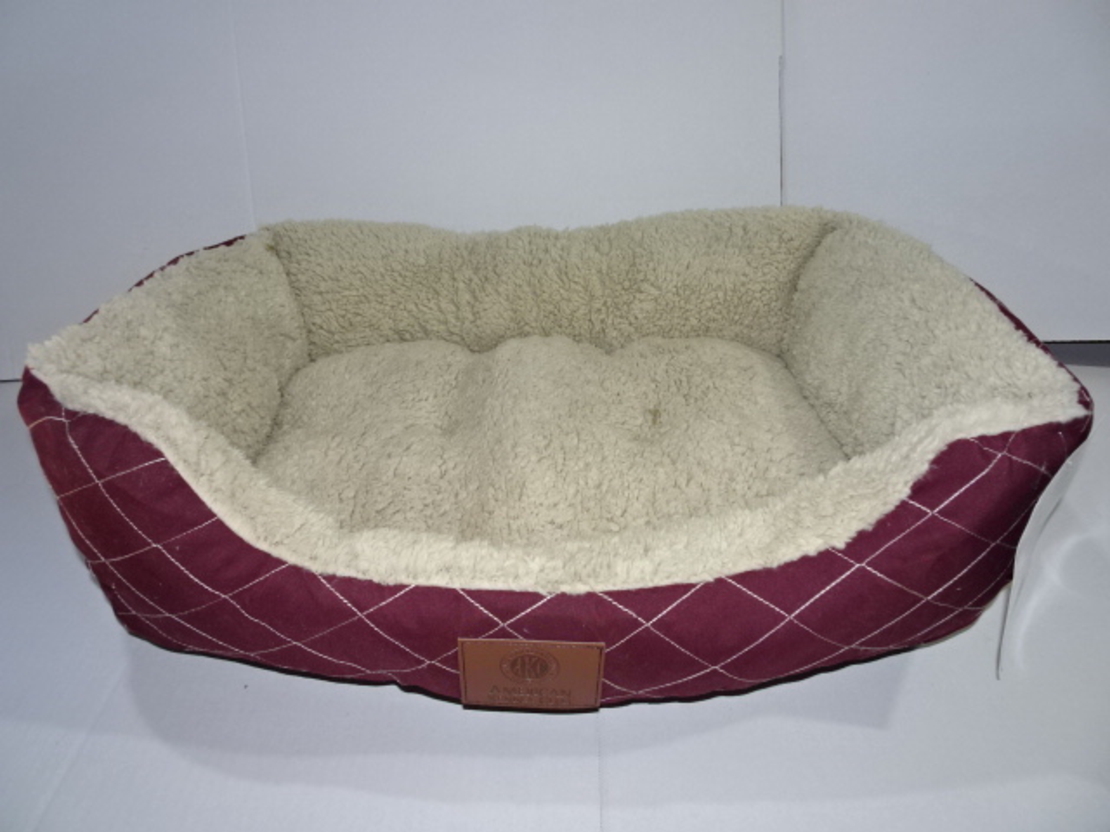 מיטה לכלב בינוני, פרוותית, דוגמת מעויינים  50*70 AKC