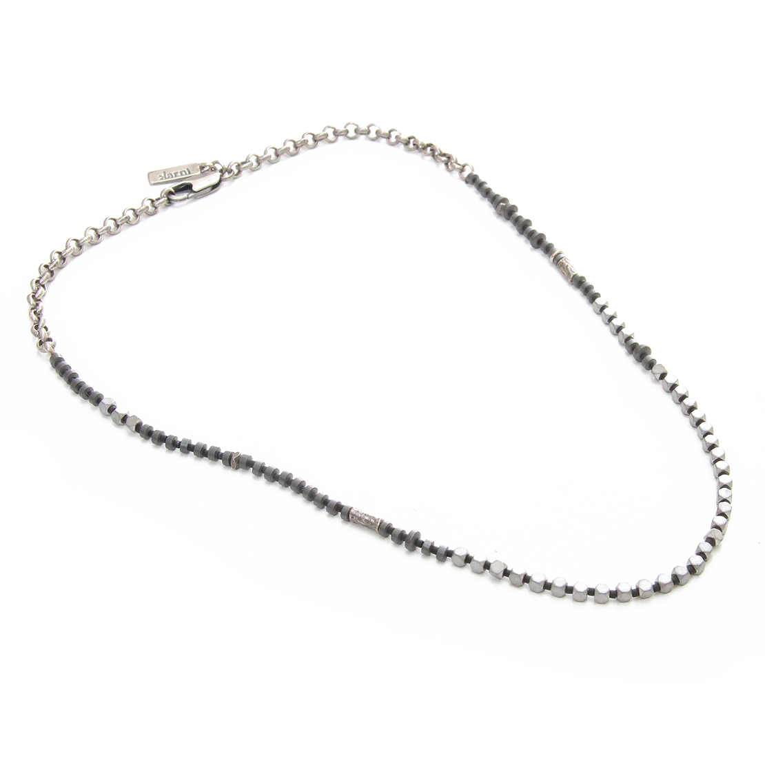 שרשרת גל - אפור בהיר/כהה, שחור