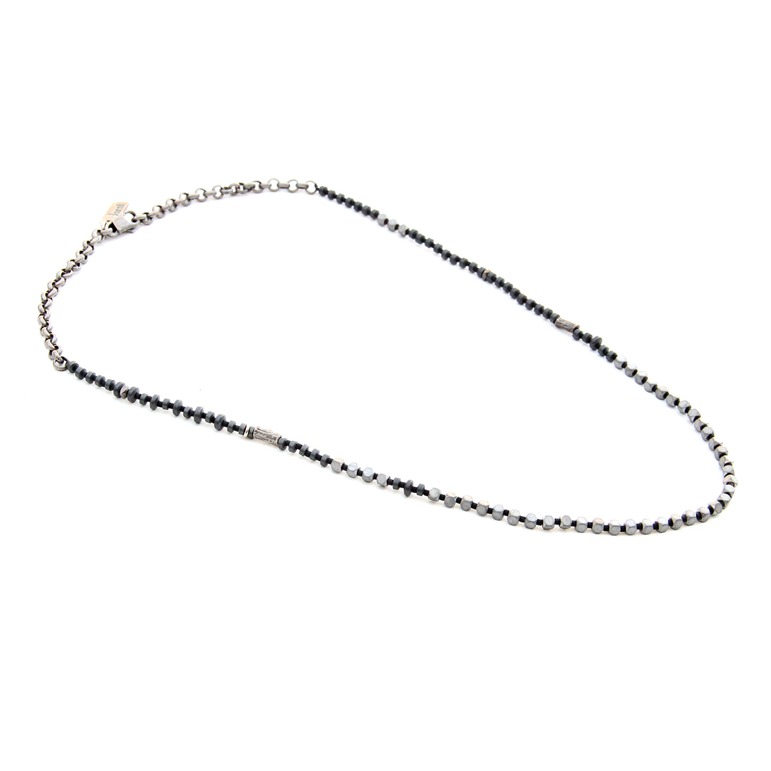 שרשרת גל - אפור בהיר/כהה, שחור