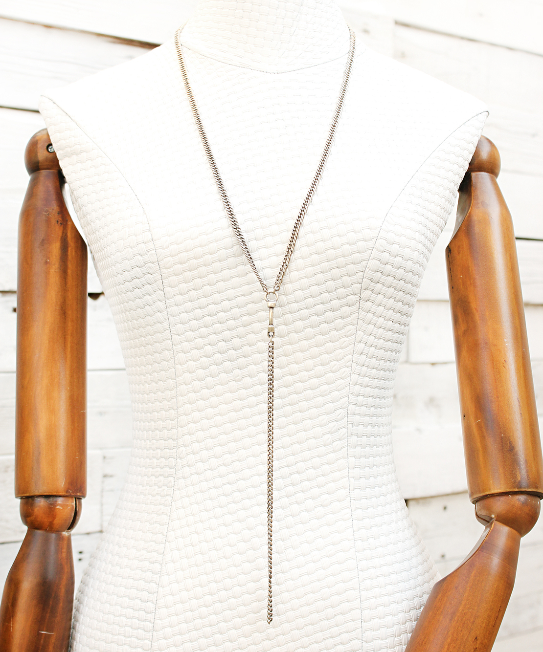 שרשרת Y - כסף מושחר