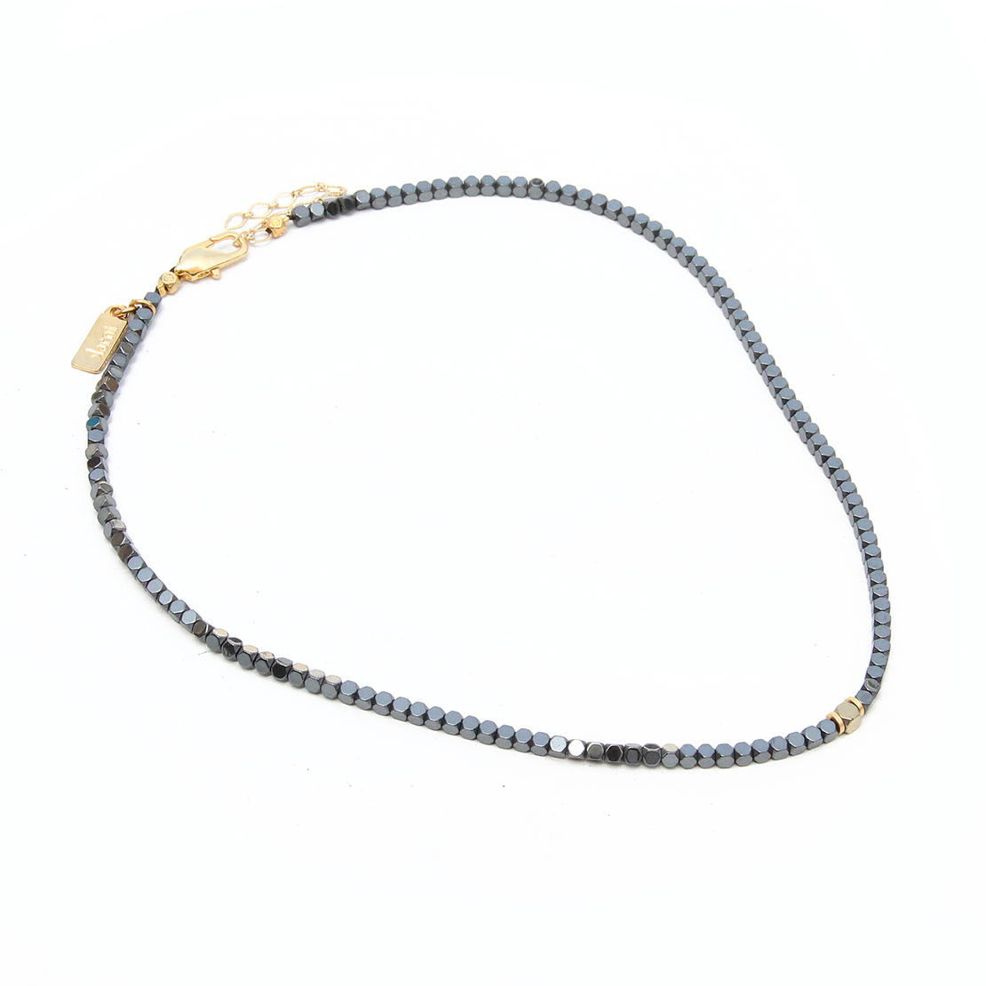 שרשרת המטייט אלבה - שחור מטאלי, זהב