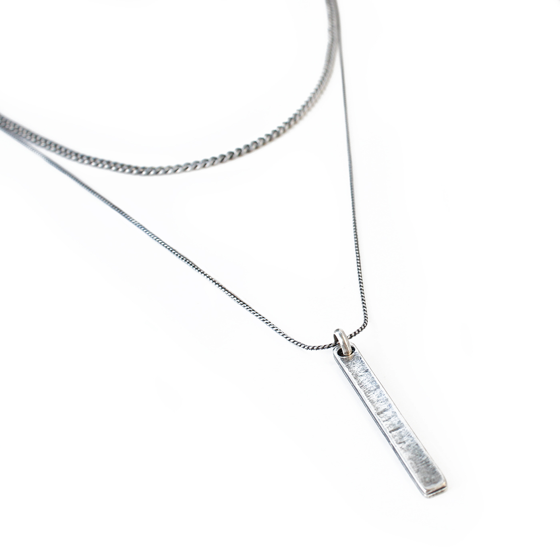 שרשרת דניס פלטה - כסף מושחר