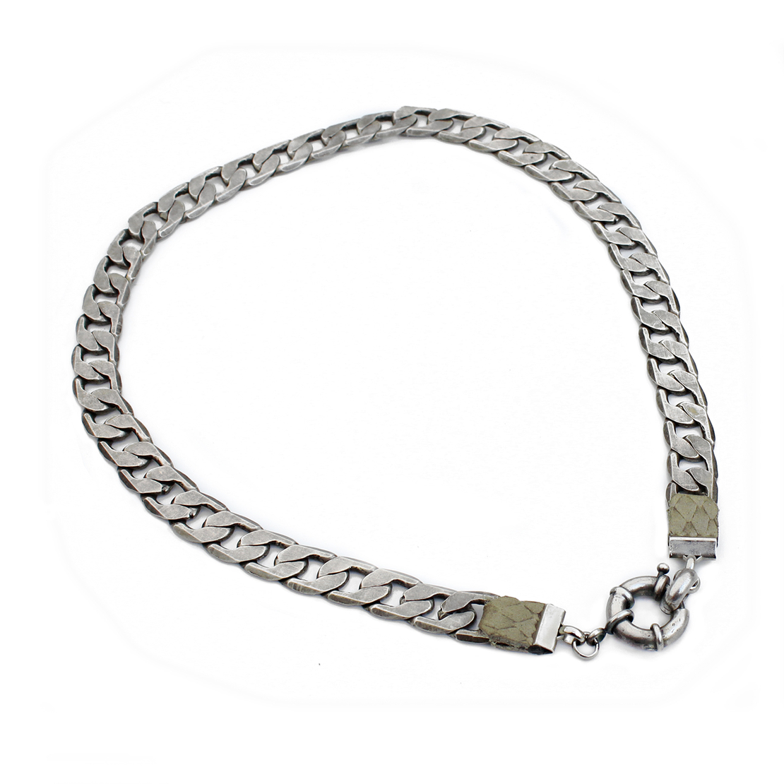 שרשרת גורמט עבה - כסף