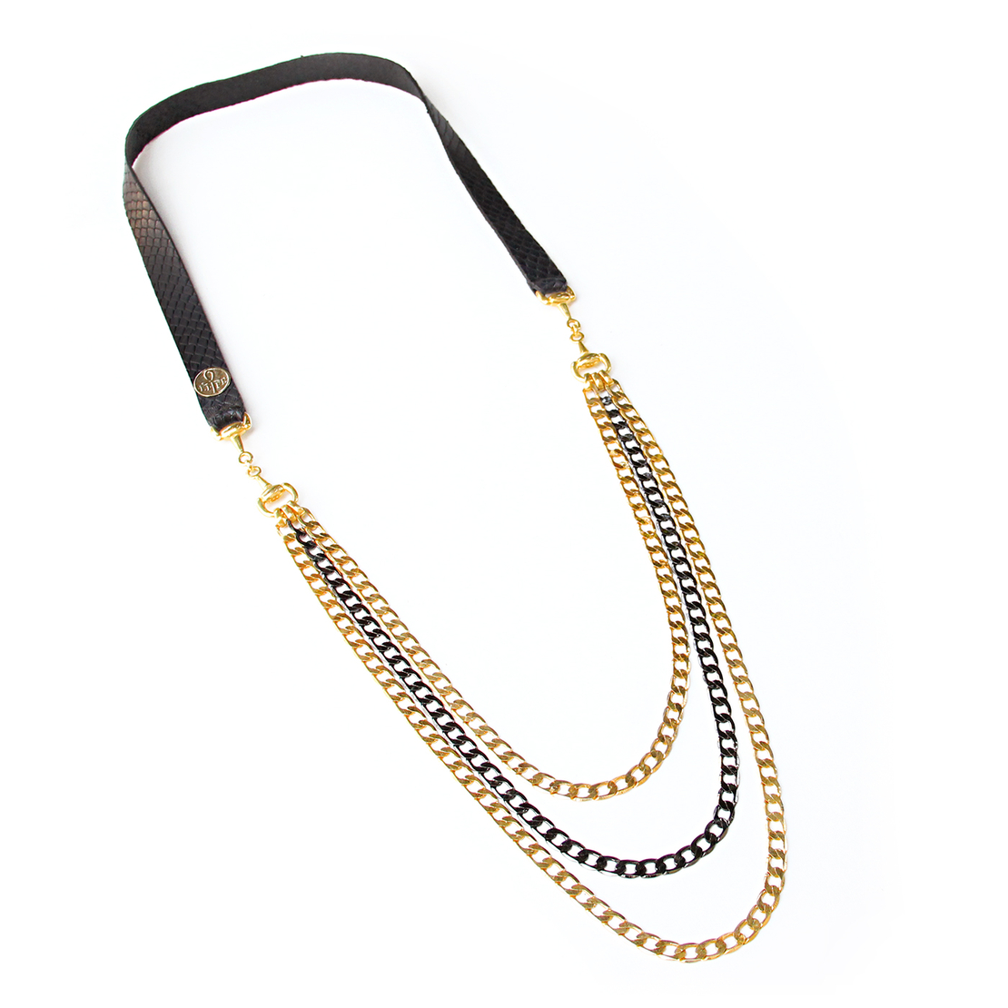 שרשרת לייף - שחור זהב