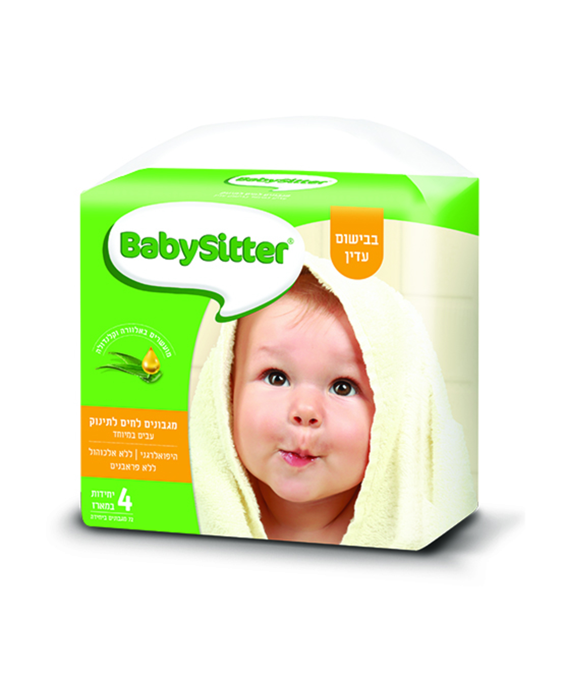 רביעיית מגבונים בבישום עדין 