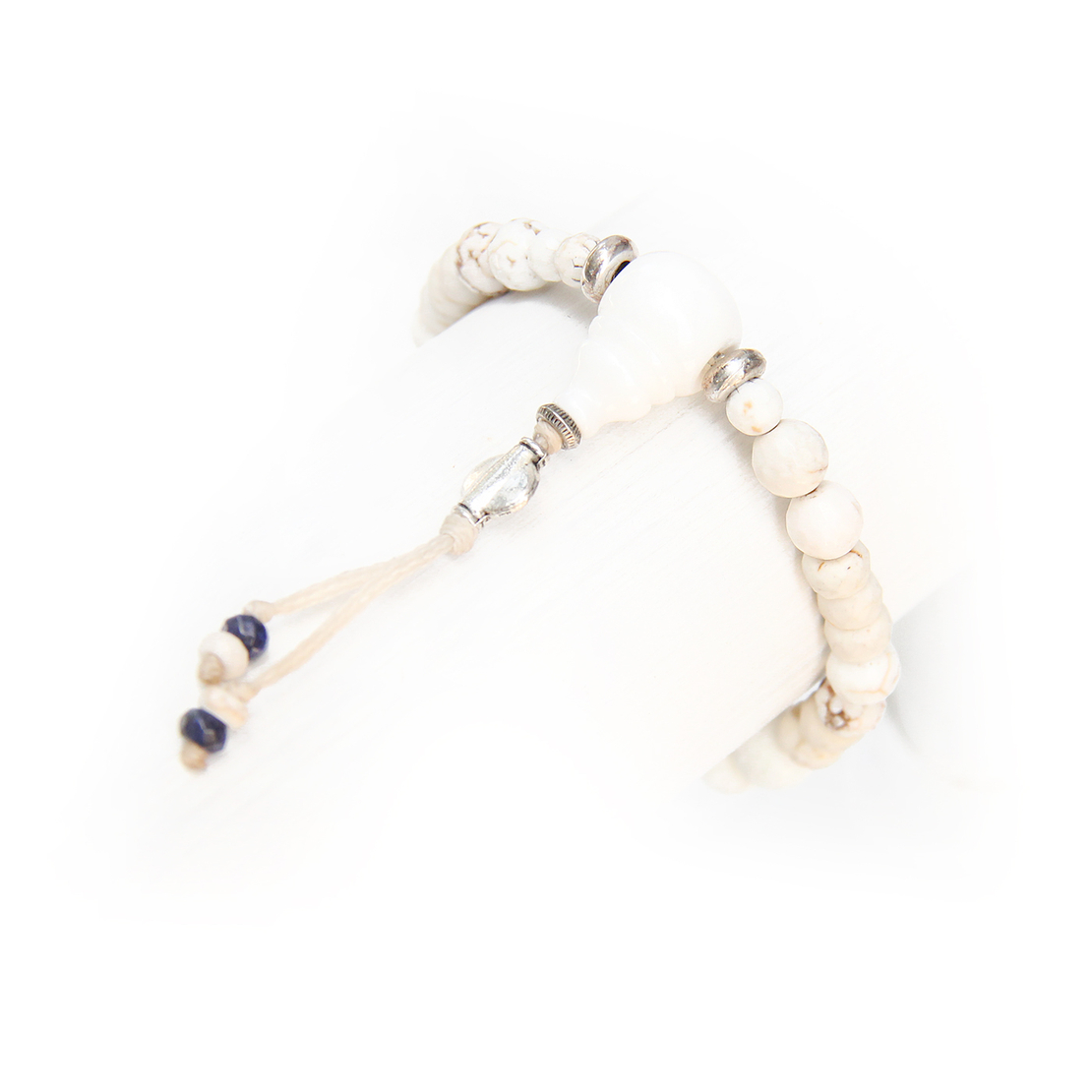 צמיד מאלה לאפיס - כחול ולבן