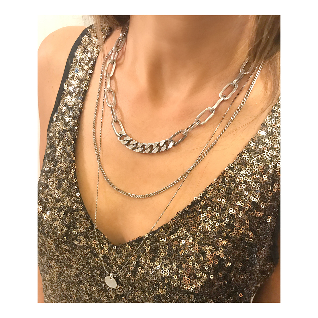 קומבינציית שרשראות - קווינס סילבר