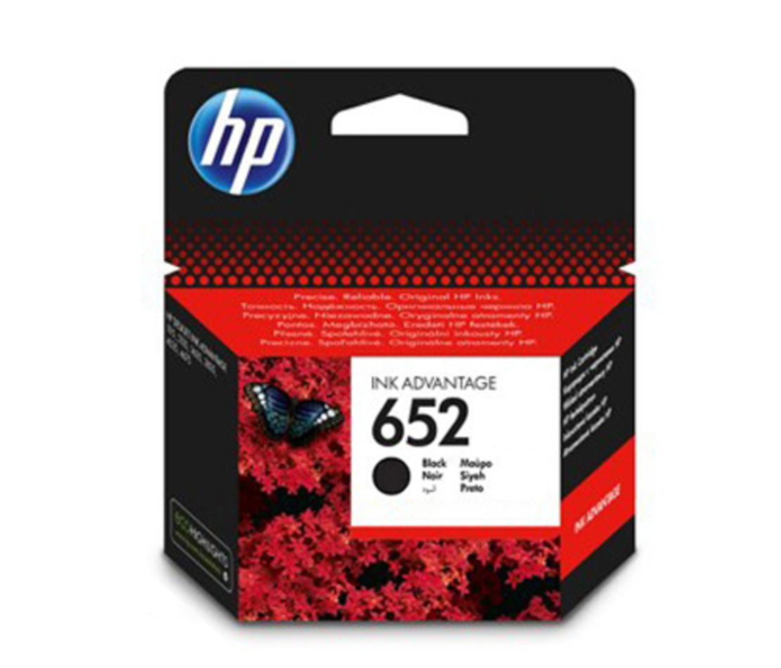 ראש דיו שחור מקורי  HP 652 