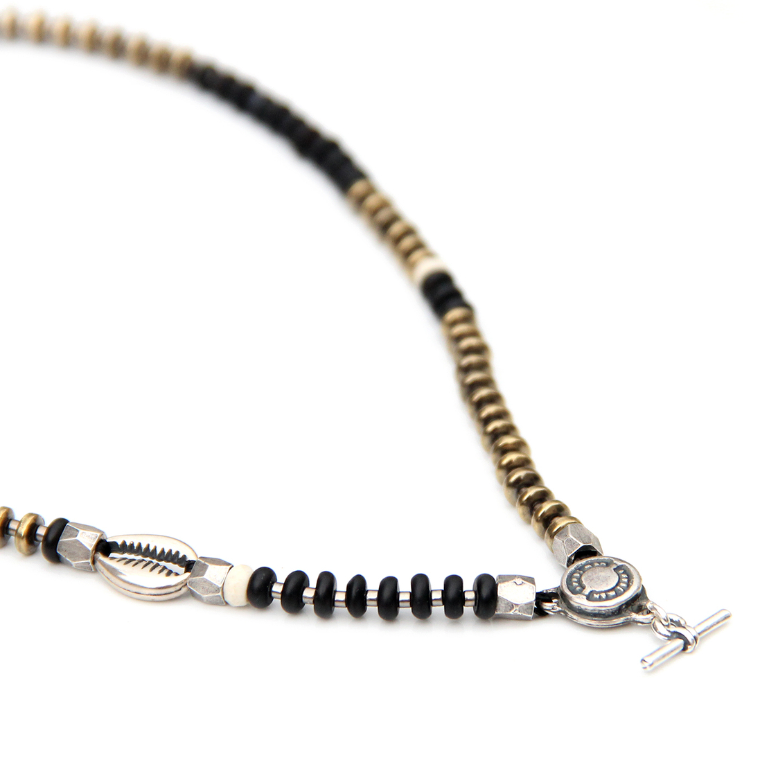 שרשרת ניקי מהדורה - שחור, לבן, כסף 